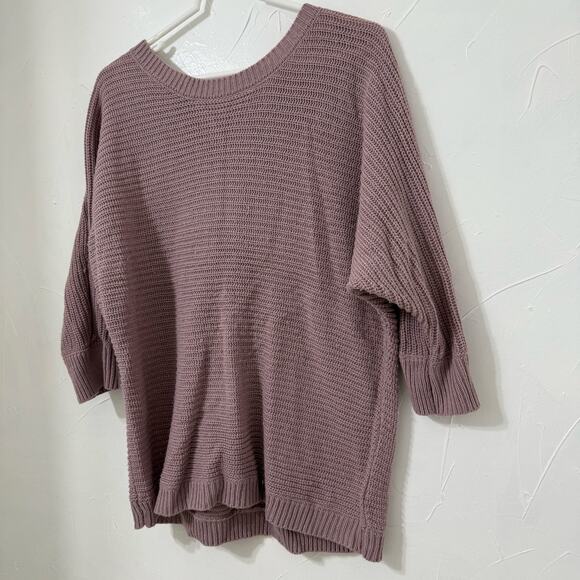 Juniper Ln Maternity - Pink Mauve Medium Size - 3/4 Sleeve Knitted Sweater - Picture 1 of 6